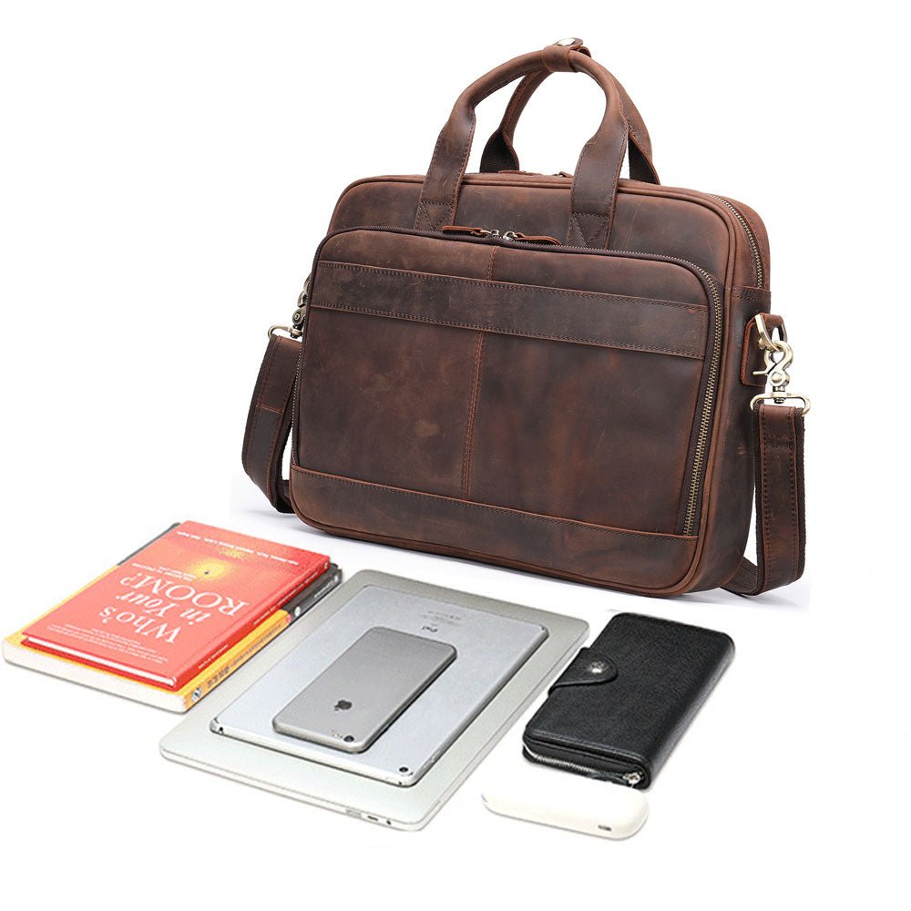 Pathfinder Leather Messenger Bag - Moderno Collections