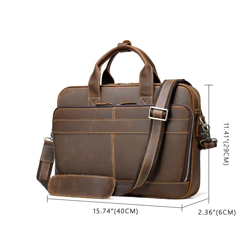 Pathfinder Leather Messenger Bag - Moderno Collections