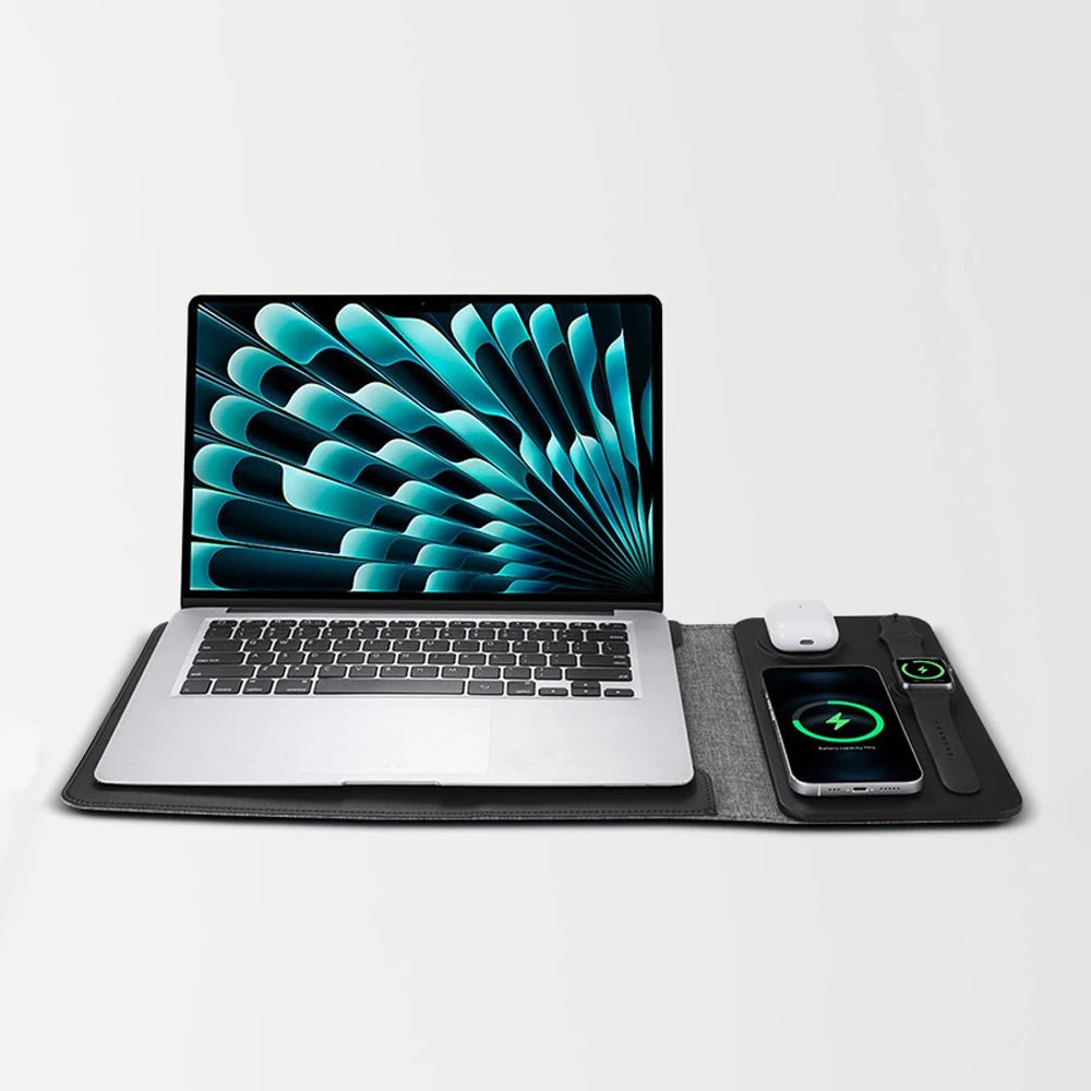 PowerPad Pro 3 in 1 Wireless Charger & Laptop Sleeve - Moderno Collections