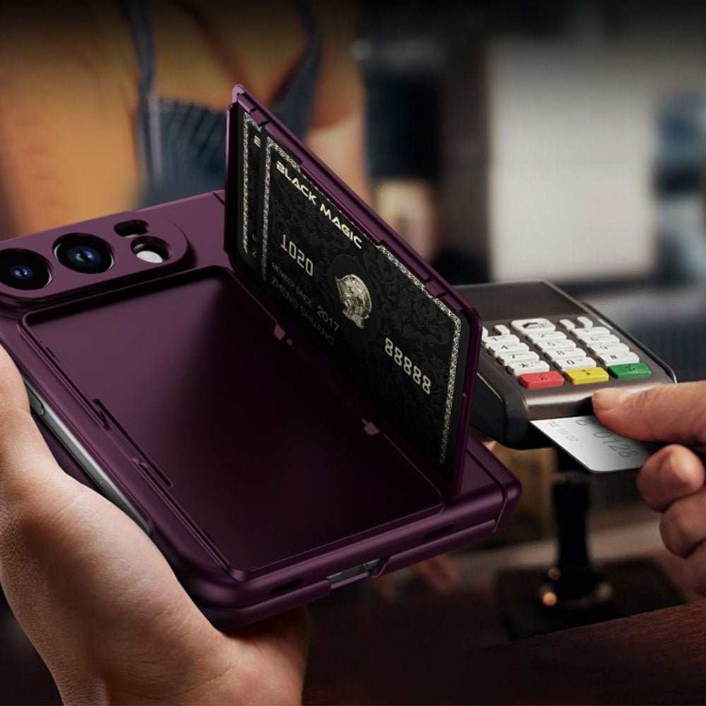 Premium Protective iPhone Duo Case with Card Slot & Kickstand - Moderno Collections
