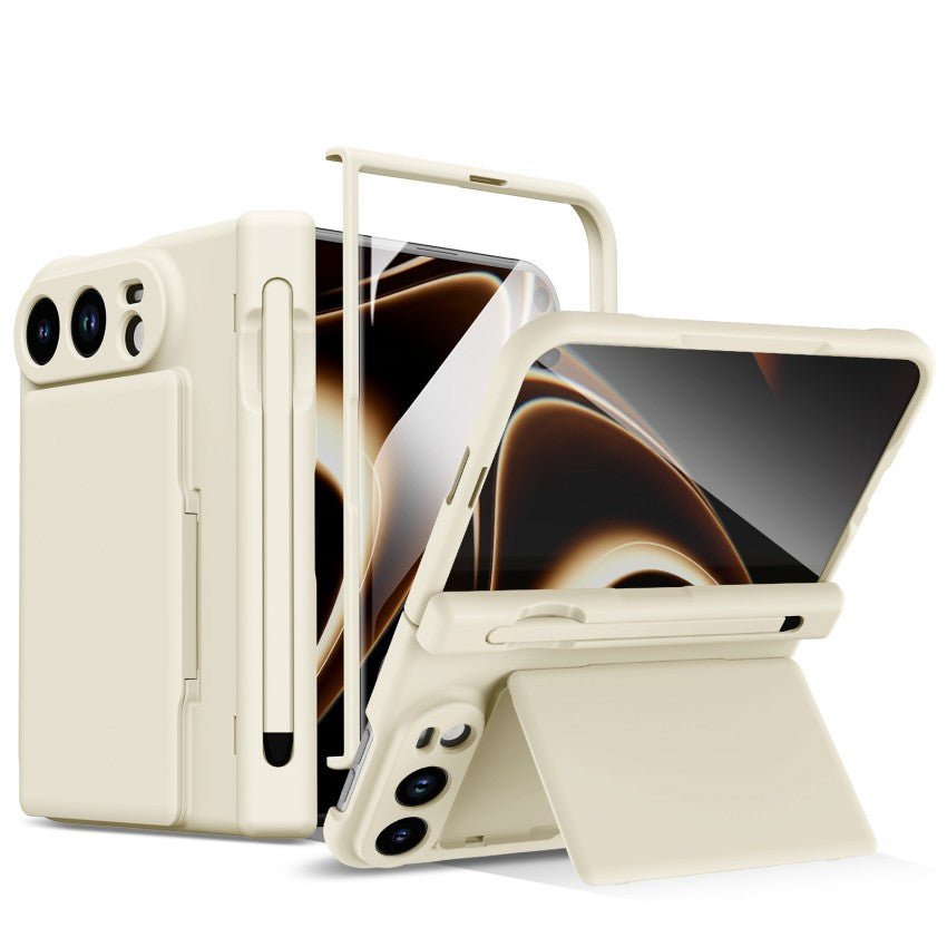 Premium Protective iPhone Duo Case with Card Slot & Kickstand - Moderno Collections