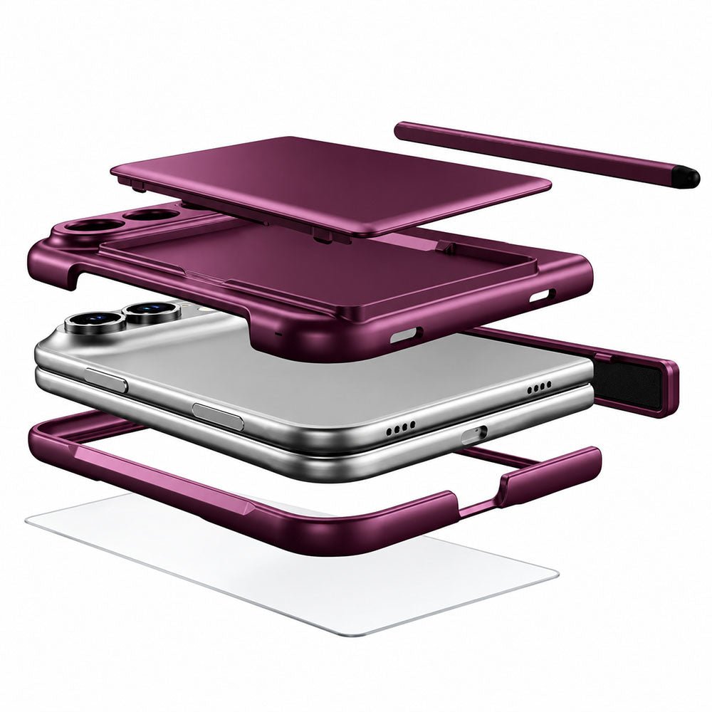 Premium Protective iPhone Duo Case with Card Slot & Kickstand - Moderno Collections