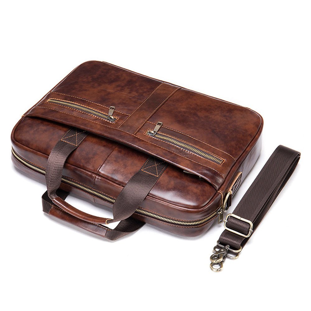 Quorin Leather Briefcase - Moderno Collections