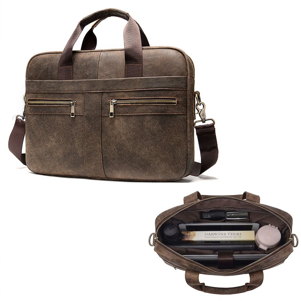 Quorin Leather Briefcase - Moderno Collections