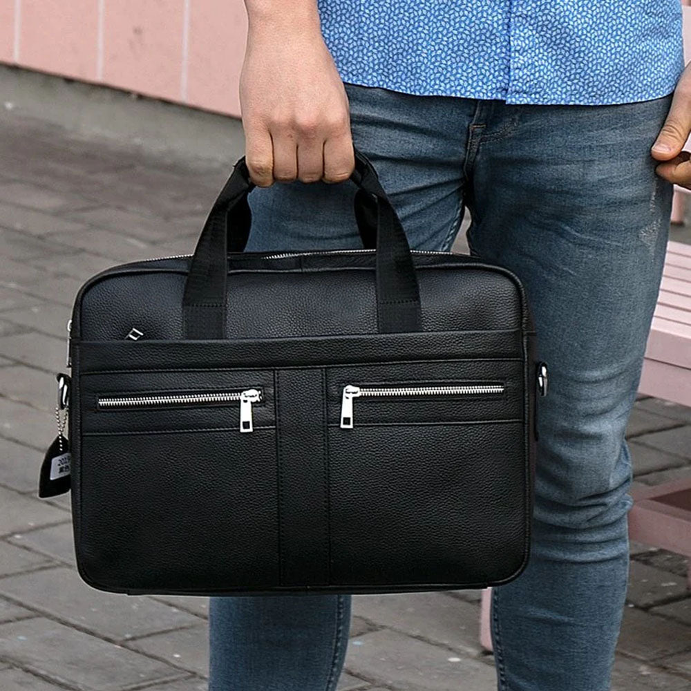 Quorin Leather Briefcase - Moderno Collections
