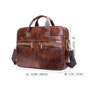 Thumbnail for Quorin Leather Briefcase - Moderno Collections