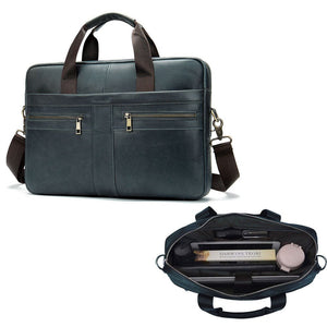 Thumbnail for Quorin Leather Briefcase - Moderno Collections