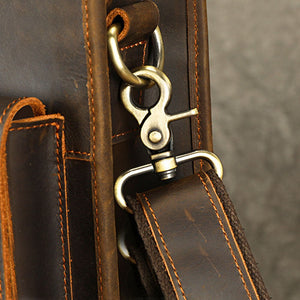 Thumbnail for RetroMagna Leather Messenger Bag - Moderno Collections