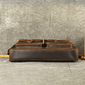 Thumbnail for RetroMagna Leather Messenger Bag - Moderno Collections