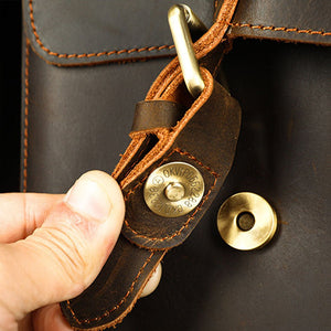 Thumbnail for RetroMagna Leather Messenger Bag - Moderno Collections