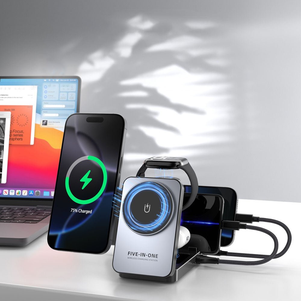 SnapDock 5 in 1 MagSafe Charging Station - Moderno Collections