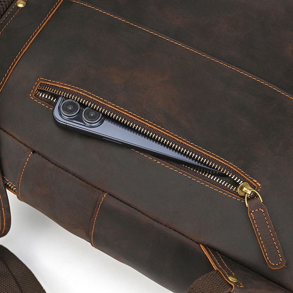 Statesman Leather Travel Backpack - Moderno Collections
