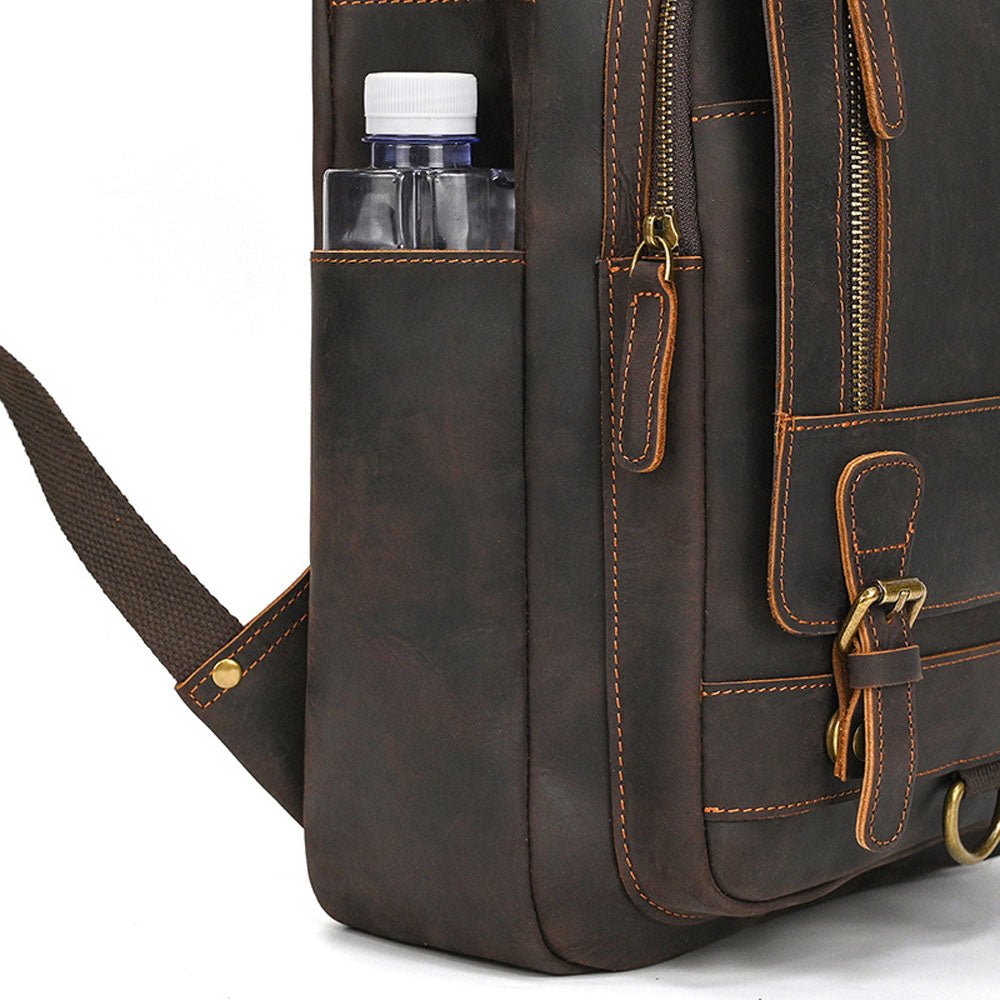 Statesman Leather Travel Backpack - Moderno Collections