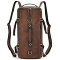 Tri-Carry Travel Leather Backpack