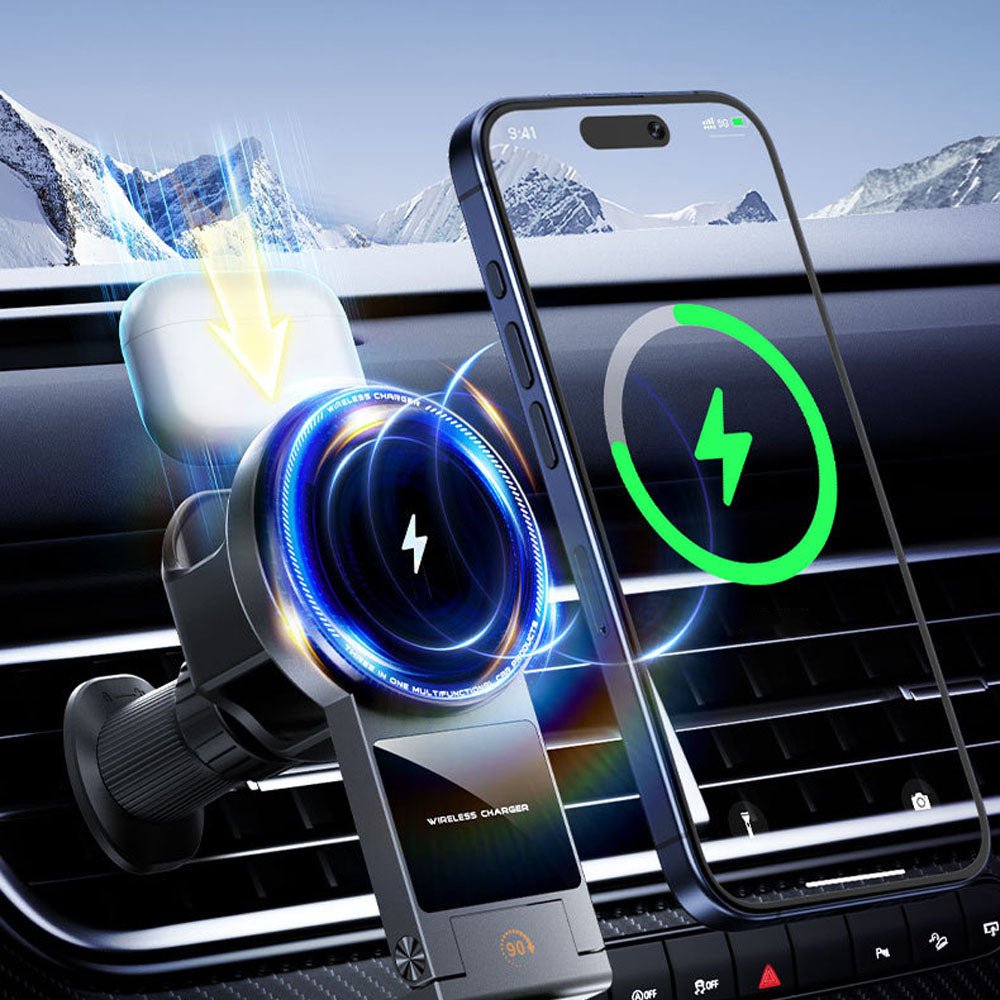 Tridock 3 in 1 Magnetic Car Charger & Holder - Moderno Collections