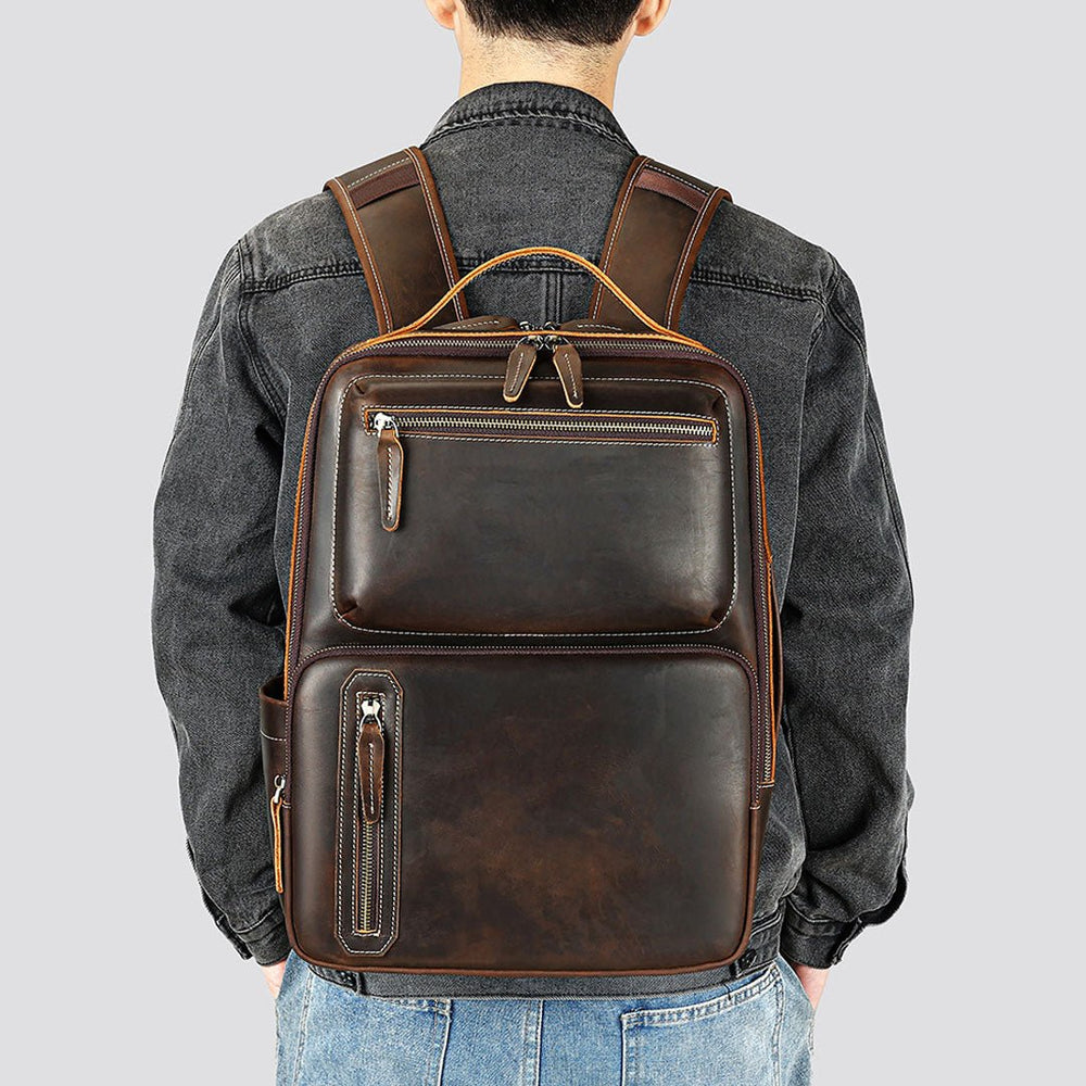 Vagabond Leather Backpack - Moderno Collections