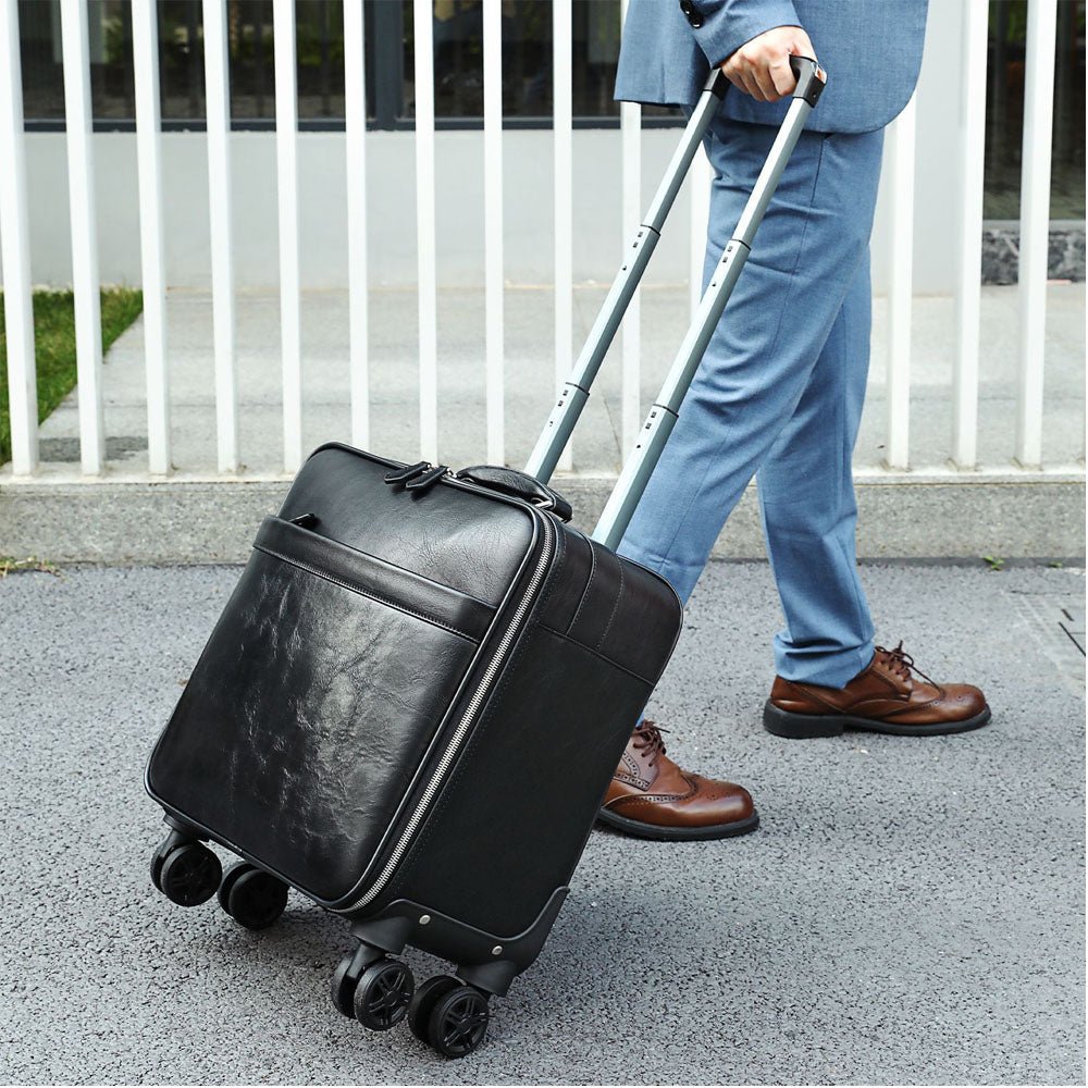 Vanguard Leather Suitcase - Moderno Collections
