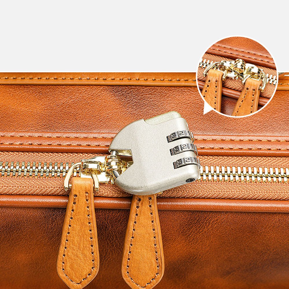 Vanguard Leather Suitcase - Moderno Collections