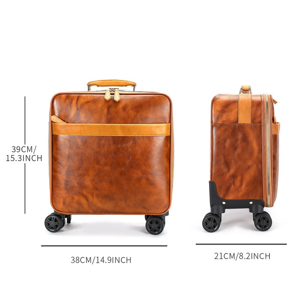 Vanguard Leather Suitcase - Moderno Collections