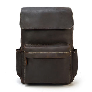 Thumbnail for VintageGrid Large - Capacity Leather Backpack - Moderno Collections