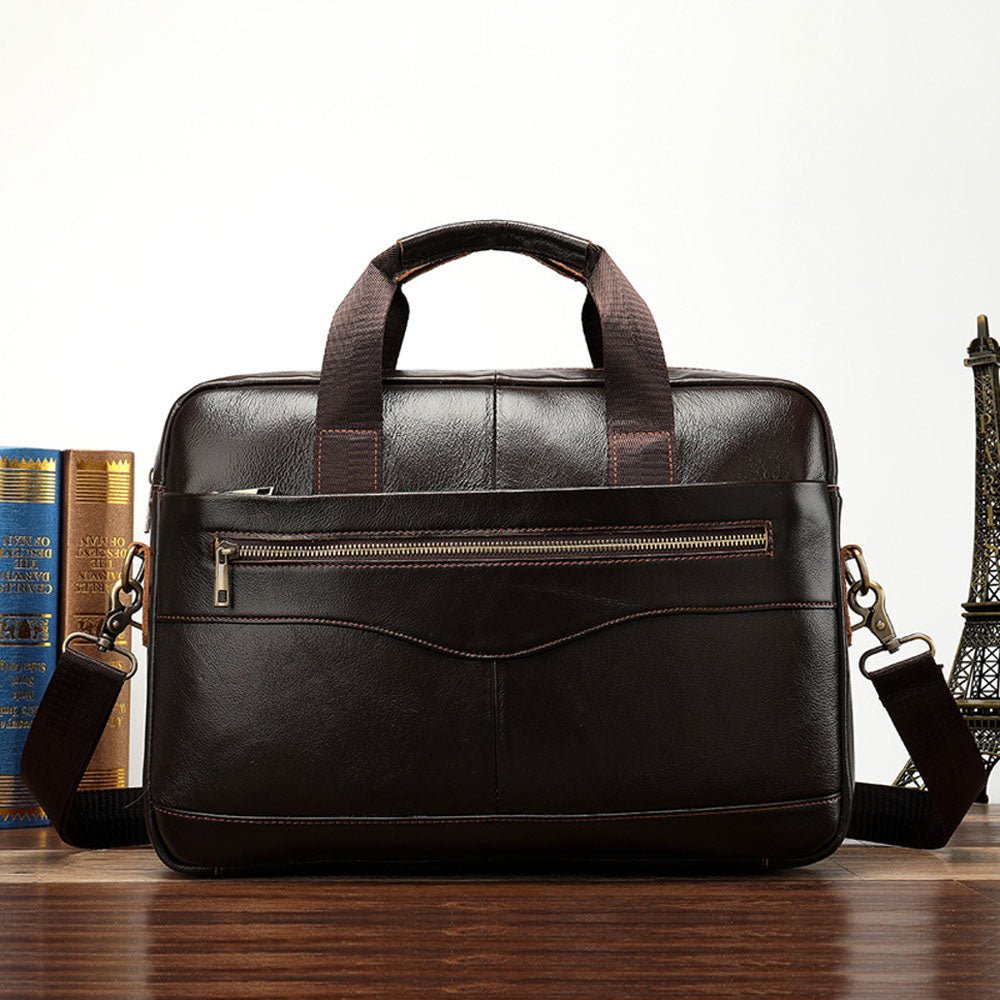 Virelo Alloy Leather Messenger Bag - Moderno Collections