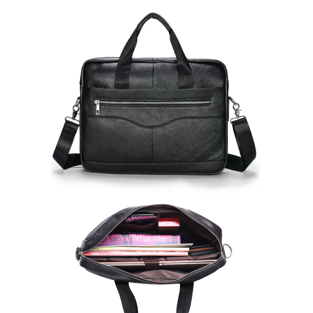 Virelo Alloy Leather Messenger Bag - Moderno Collections