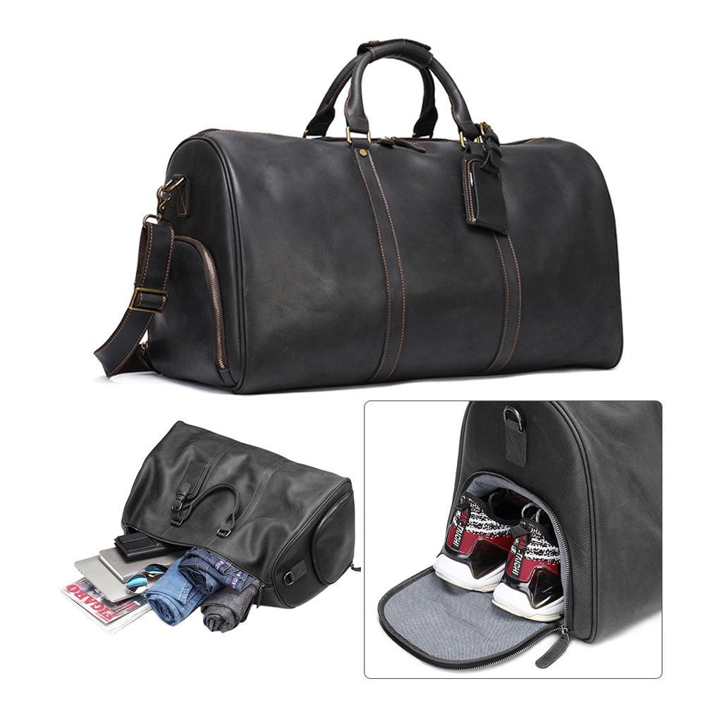 VoyaCraft Pro Leather Duffle Bag - Moderno Collections