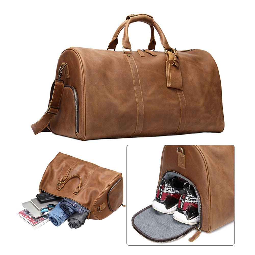 VoyaCraft Pro Leather Duffle Bag - Moderno Collections
