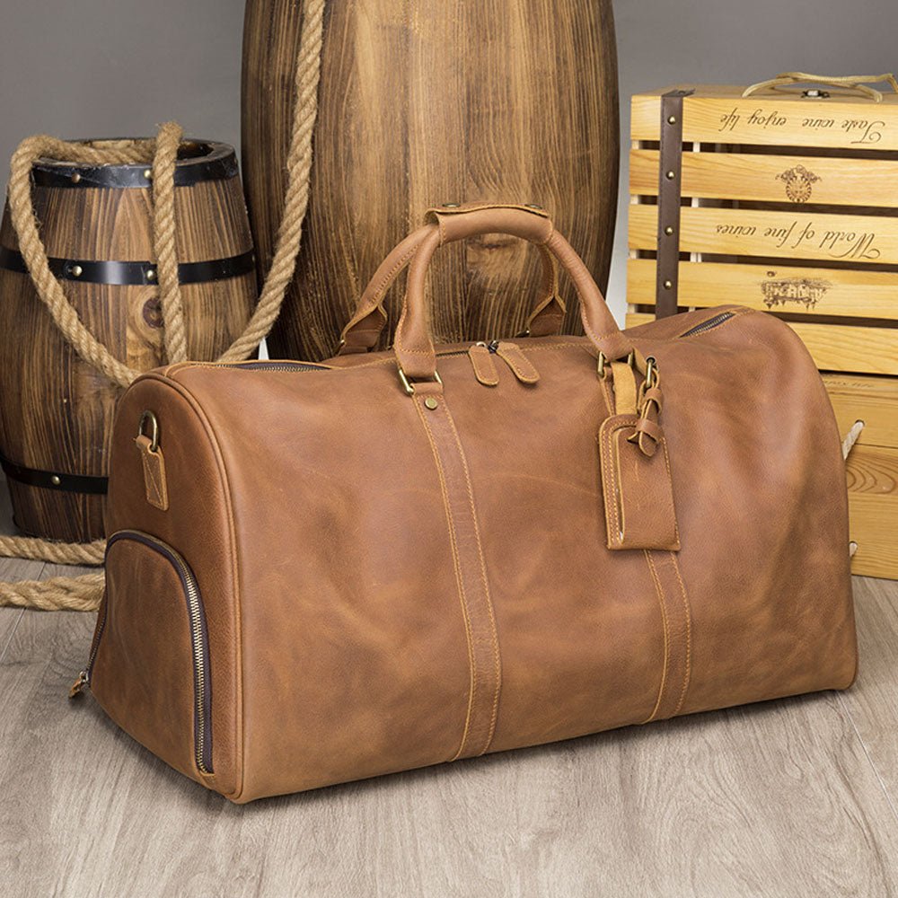 VoyaCraft Pro Leather Duffle Bag - Moderno Collections