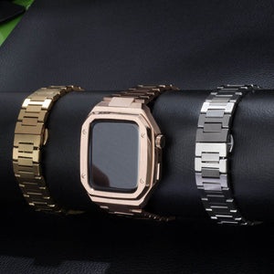 Thumbnail for Elegance Pro: Stainless Steel Case Apple Watchband - Moderno Collections