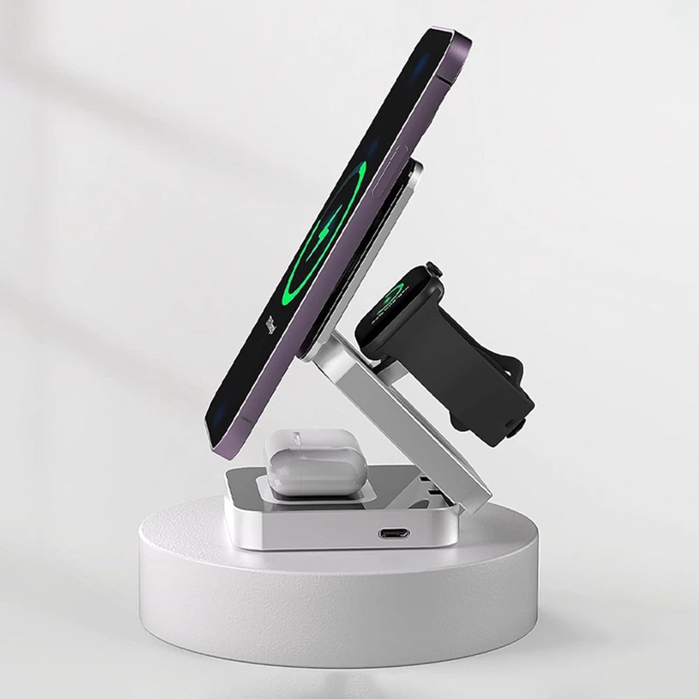 PowerFold Pro: 3 in 1 Foldable MagSafe Charging Stand - Moderno Collections